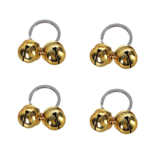 MHADBKH 4pack Luxuriöse Handgefertigte Kragen Glocken Haustier Training Bells Lärmmacher Für Hundekragen Haustier Sicherheitsglocken von MHADBKH