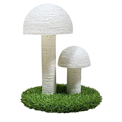 MHADBKH Handgefertigte Kratzsäule mit festem Boden, Heimdekoration für Kratzmatte, Pilzform MHADBKH Handgefertigte Kratzsäule mit festem Boden, Heimdekoration für Kratzmatte, Pilzform von MHADBKH