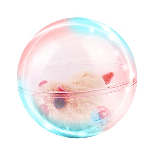 MHADBKH Interaktives Hundespielzeug, automatisch rollender transparenter Ball für Haustiere im Innenbereich, mit Lichtern und Plüschtier, zufällige Bewegung, batteriebetrieben MHADBKH Interaktives Hundespielzeug, automatisch rollender transparenter Ball für Haustiere im Innenbereich, mit Lichtern und Plüschtier, zufällige Bewegung, batteriebetrieben von MHADBKH