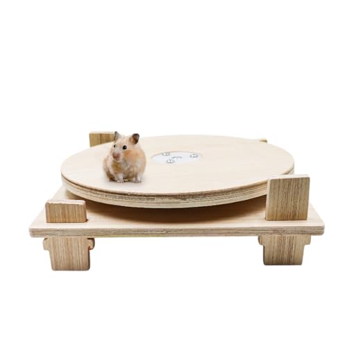 Hamsterspielzeug Holz Laufen Drehteller Spielzeug für kleine Haustiere Hamster Käfig Zubehör Ratten Anreicherung Spielzeug Laufrad für Hamester, Ratte, Rennmäuse und andere Kleintiere Hamsterspielzeug Holz Laufen Drehteller Spielzeug für kleine Haustiere Hamster Käfig Zubehör Ratten Anreicherung Spielzeug Laufrad für Hamester, Ratte, Rennmäuse und andere Kleintiere von MHLLGN
