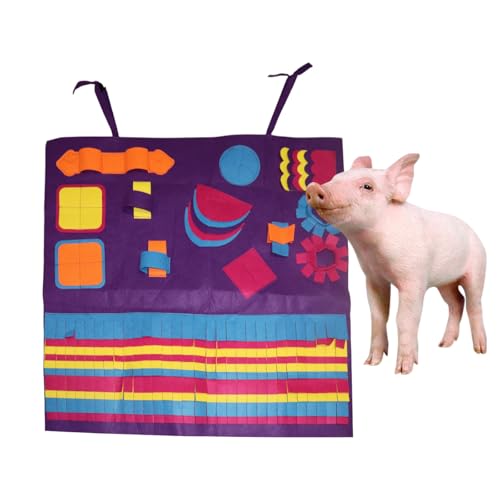 Schnüffelmatte für Schweine, Haustierfuttermatte, Futtermatte Spielzeug für Kleintiere, Schweinespielzeug für Haustierschwein, Schweinebedarf von MHLLGN