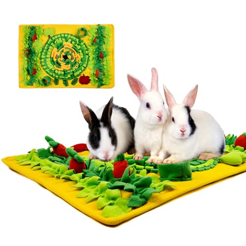 MHTTEC Apple Tree Kaninchen-Futtermatte, Schnüffelmatte für Hunde, große Rassen, Nasenarbeit-Futtermatte, Polar-Fleece, interaktiv, langsamer Futterspender für Geruchstraining und langsames Fressen von MHTTEC