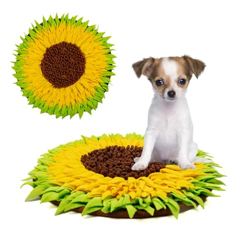 MHTTEC Sonnenblumen-Schnüffelmatte für Kaninchen, interaktives Polarfleece, Haustier-Futtermatte, Spielzeug, für den Innenbereich, für Meerschweinchen, Hasen, Chinchillas, Hamster, Frettchen MHTTEC Sonnenblumen-Schnüffelmatte für Kaninchen, interaktives Polarfleece, Haustier-Futtermatte, Spielzeug, für den Innenbereich, für Meerschweinchen, Hasen, Chinchillas, Hamster, Frettchen von MHTTEC