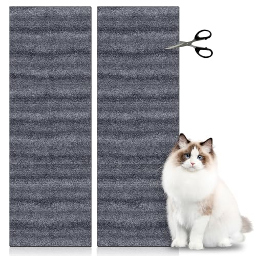 Katzen Kratzmatte, 2 Stück Katzenkratzbretter 30x100cm Kratzmatte Selbstklebend Grau Kratzbretter Katze Wand DIY Kratzteppich Katzenkratzschutz für Couch Katzen Kratzmatte, 2 Stück Katzenkratzbretter 30x100cm Kratzmatte Selbstklebend Grau Kratzbretter Katze Wand DIY Kratzteppich Katzenkratzschutz für Couch von MHYMX