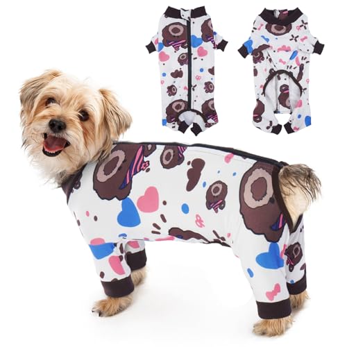 MHaustlie Cute Cartoon Dog Pajamas for Small Medium Dogs Soft and Breathable Dog Jumpsuit with Zipper Stretchy Dog Surgery Recovery Suit for Chihuahua Yorkie MHaustlie Cute Cartoon Dog Pajamas for Small Medium Dogs Soft and Breathable Dog Jumpsuit with Zipper Stretchy Dog Surgery Recovery Suit for Chihuahua Yorkie von MHaustlie