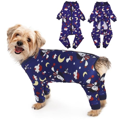 MHaustlie Cute Cartoon Dog Pajamas for Small Medium Dogs Soft and Breathable Dog Jumpsuit with Zipper Stretchy Dog Surgery Recovery Suit for Chihuahua Yorkie MHaustlie Cute Cartoon Dog Pajamas for Small Medium Dogs Soft and Breathable Dog Jumpsuit with Zipper Stretchy Dog Surgery Recovery Suit for Chihuahua Yorkie von MHaustlie
