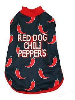 Chili Peppers bedruckter Plüschmantel - Hundebekleidung - Größe 30 - Schutz vor Temperaturschwankungen - Einfaches Anbringen - Öffnung auf der Unterseite - Mi&Dog von MI&DOG