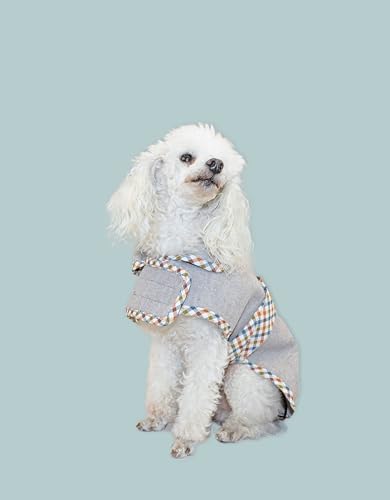 MI&DOG Mantel für Hund, Grau, One Size, Klassisch, Winter, Komposit, Stricktuch MI&DOG Mantel für Hund, Grau, One Size, Klassisch, Winter, Komposit, Stricktuch von MI&DOG