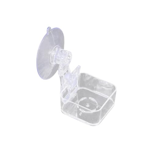 Anti-Verschütten Saugnapf Futternapf Dual-Use Wasser-/Futternapf für Eidechsen/Schlangen/Amphibien, Lebensraum Feeder von MIADOSHINSE