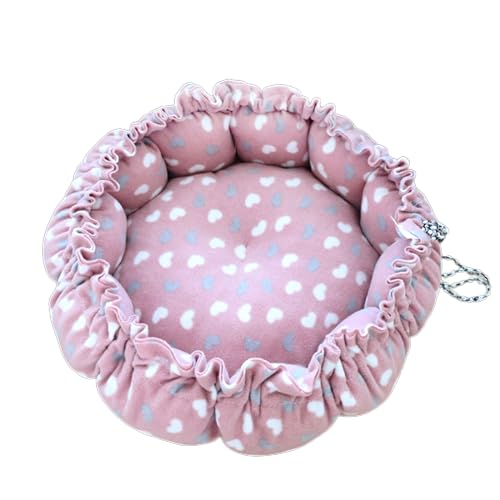 Plüsch-Schlafbett, rund, mit Kordelzug, verstellbar, für den Winter, weiche Matte für drinnen und draußen, für Kätzchen und Welpen Plüsch-Schlafbett, rund, mit Kordelzug, verstellbar, für den Winter, weiche Matte für drinnen und draußen, für Kätzchen und Welpen von MIADOSHINSE