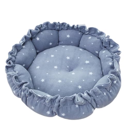 Plüsch-Schlafbett, rund, mit Kordelzug, verstellbar, für den Winter, weiche Matte für drinnen und draußen, für Kätzchen und Welpen Plüsch-Schlafbett, rund, mit Kordelzug, verstellbar, für den Winter, weiche Matte für drinnen und draußen, für Kätzchen und Welpen von MIADOSHINSE