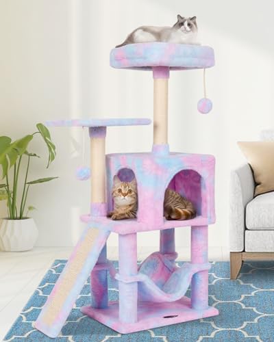 MIAO PAW 22Rainbow Katzenbaum für Indoor-Katzen, Katzenturm mit Kratzbaum, moderne Aktivitätshaus-Hängematte & hängender Ball Condo mit Brett MIAO PAW 22Rainbow Katzenbaum für Indoor-Katzen, Katzenturm mit Kratzbaum, moderne Aktivitätshaus-Hängematte & hängender Ball Condo mit Brett von MIAO PAW