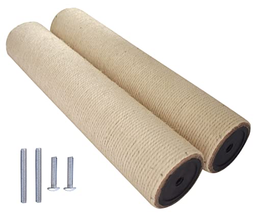M8 M10 Sisal Ersatzteile Katzenbaum,Ersatzstamm Kratzbaum,Kratzsäule Katzen,Kratzstamm für Katzen mit Schrauben, Kratzstamm(M10_Φ70_40,5cm) von MIAOGE