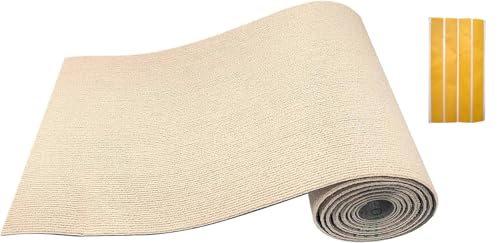 MIAOGE®[200cmx40cm] Selbstklebend Kratzteppich Katze Wand,Kratzmatte Katze,Kratzbretter Katze Wand,Kratzbrett Katzen (Beige, 1 Stück) von MIAOGE