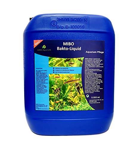 MIBO Bakto Liquid 5.000ml Aquarium Wasseraufbereiter Schadstoffabbau Mulmabbau Wasserklärer von MIBO-Aquaristik