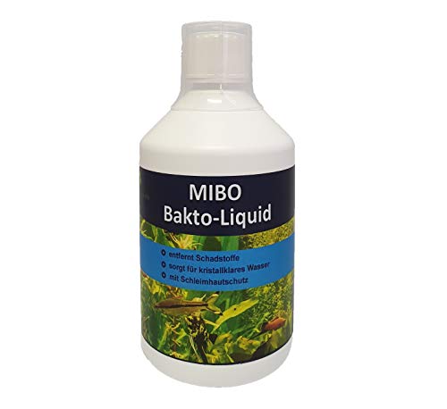MIBO Bakto Liquid 500ml Aquarium Wasseraufbereiter Schadstoffabbau Mulmabbau Wasserklärer von MIBO-Aquaristik