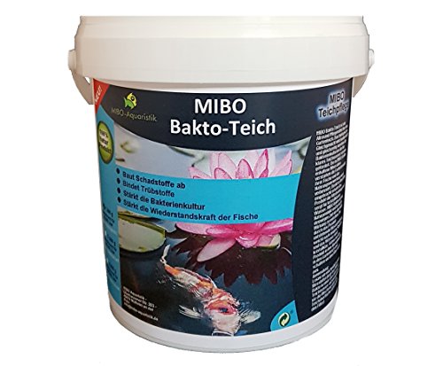 MIBO Bakto Teich 1kg Teichpflege Wasseraufbereiter Schlammabbau Filteraktivator 1kg ausreichend für 30.000 Liter von MIBO-Aquaristik