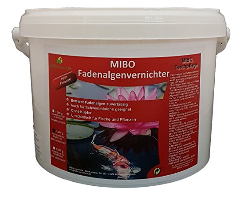 MIBO Fadenalgenvernichter 3000 g für 90.000 Liter Teichwasser Fadenalgen Stopp von MIBO-Aquaristik