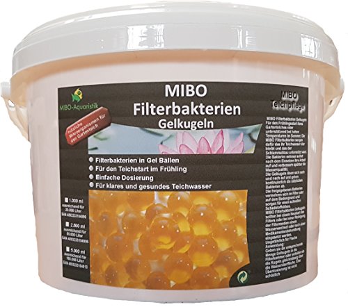 MIBO Filterbakterien Gelkugeln Filterstarter 2.500 ml ausreichend für 50.000,00 Liter von MIBO-Aquaristik