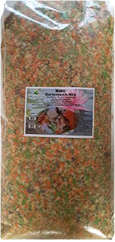 MIBO Gartenteich Mix 10kg Teichpflege Futter Gartenteich Flocke Sticks Gammarus Pellets von MIBO-Aquaristik