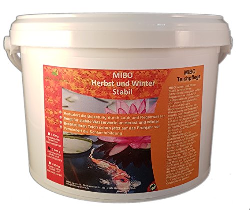 MIBO Herbst und Winter Stabil 3kg Gartenteichpflege Wasseraufbereiter Schlammregulierer von MIBO-Aquaristik
