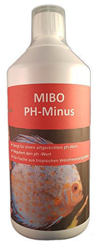 MIBO PH Minus 1000ml Aquarium Wasseraufbereiter PH-Wert Regulator für weiches Wasser von MIBO-Aquaristik