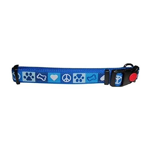 MICHI MICHI-C21 Hundehalsband Paws, XS, blau von MICHI