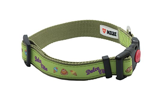 MICHI MICHI-C28 Hundehalsband Dolce Vita, M, grün von MICHI