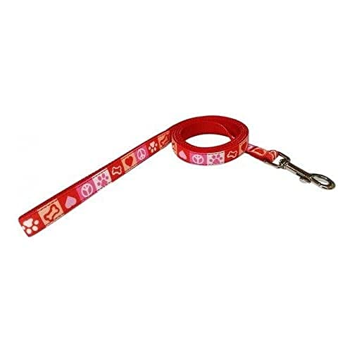 MICHI MICHI-G08 Hundeleine Paws Wide, rot von MICHI