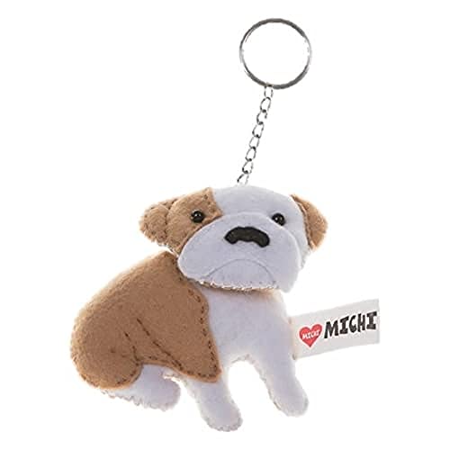 MICHI MICHI-PC10 Keyring British Bulldog Schlüsselanhänger, Geschenkidee von MICHI