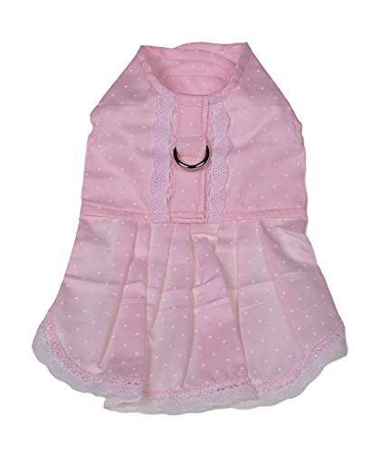 MICHI MICHI-SCAB03-M Abito POIS PUPI Dots Harness Dress Pink M Hundekleid von MICHI