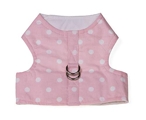 MICHI MICHI-SCPE02-XS PETTORINA POIS PUPI Dots Harness Pink XS Hundegeschirr von MICHI