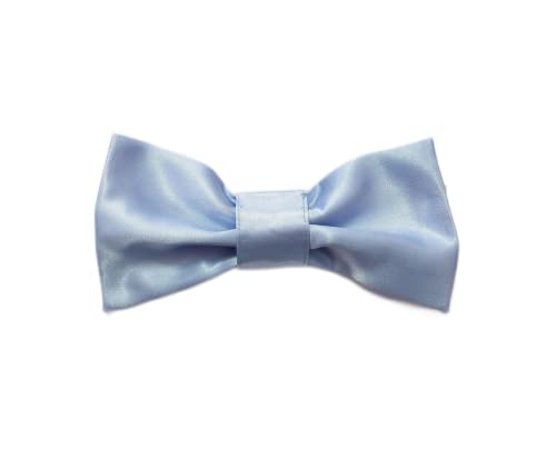 MICHI PAPILLON RASO Azzurro Satin Bow Tie Blue L/XL Papillon per cane von MICHI
