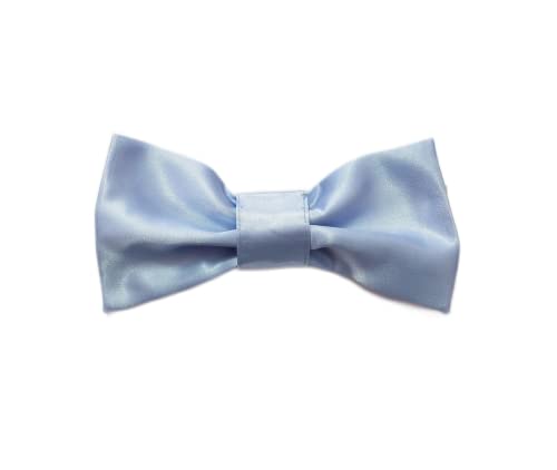 MICHI PAPILLON RASO Azzurro Satin Bow Tie Blue XXL Papillon per cane von MICHI