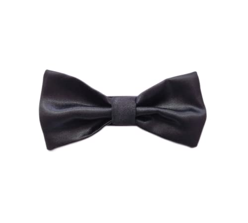 MICHI PAPILLON RASO Nero Satin Bow Tie Black S/M Papillon per cane von MICHI