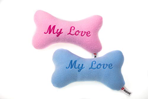 MICHI SC01 Bone Toy My Love M Blue Hundespielzeug von MICHI
