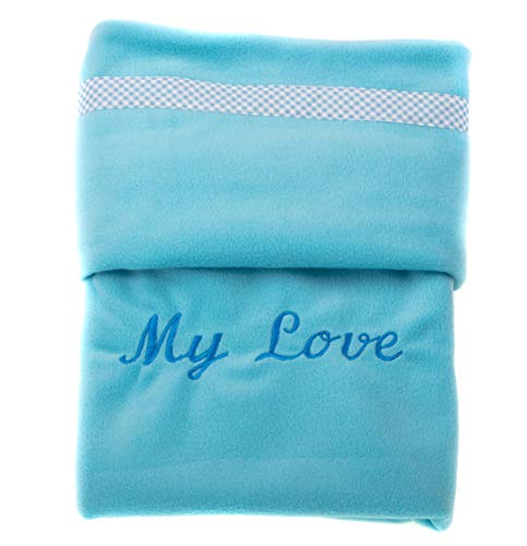 MICHI SC03 Dog Blanket My Love Blue Haustier-Decke von MICHI