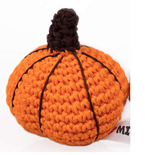 MICHI SC34 Crochet Toy Pumpkin Orange Gehäkeltes Hundespielzeug von MICHI