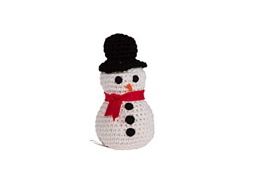 MICHI SC49 Crochet Toy Snowman Gehäkeltes Hundespielzeug von MICHI