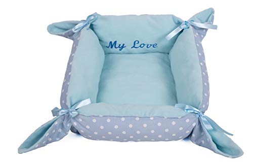 MICHI SC91 My Love Dog Bed Blue L Hundebett von MICHI