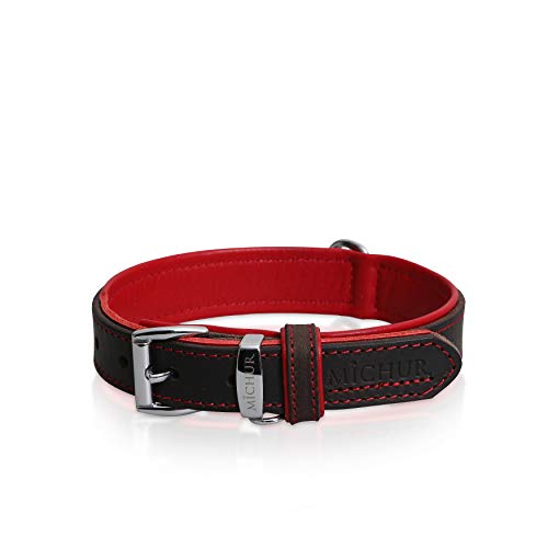 MICHUR Oleo Rot Hundehalsband Leder, Lederhalsband Hund, Halsband, Braun, Leder, in verschiedenen Größen erhältlich MICHUR Oleo Rot Hundehalsband Leder, Lederhalsband Hund, Halsband, Braun, Leder, in verschiedenen Größen erhältlich von MICHUR OUR WORLD OF PETS FINEST