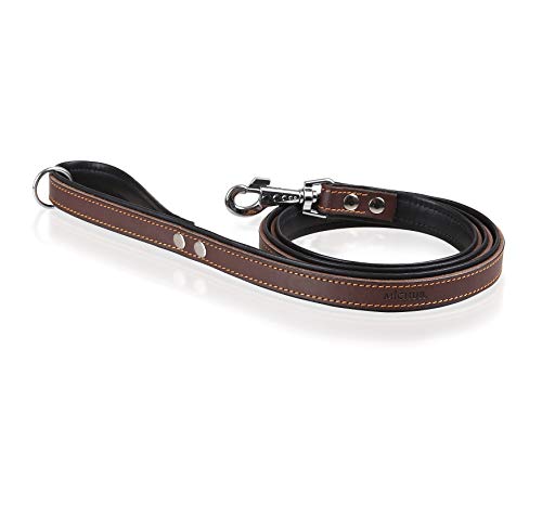 Michur Minimo Leine, Hundeleine Leder, Lederleine Hund, PASSEND ZUM Halsband Minimo, Braun, Leder Michur Minimo Leine, Hundeleine Leder, Lederleine Hund, PASSEND ZUM Halsband Minimo, Braun, Leder von MICHUR OUR WORLD OF PETS FINEST