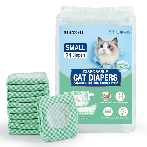 MICOOYO Einweg-Windeln für Welpen und Katzen, Größe S, Grün von MICOOYO