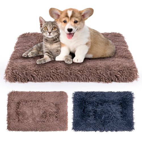 MICOOYO Hundebett-Matratze – Fleece-Haustierkissen, Bettmatte, waschbar, Katzenkissen für kleine Hunde, Katzen, Welpen (61 x 41 cm, 2 Stück) von MICOOYO