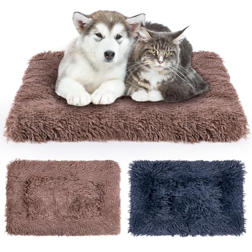 MICOOYO Hundebett-Matratze – Fleece-Haustierkissen, Bettmatte, waschbar, Katzenkissen für kleine Hunde, Katzen, Welpen (69 x 52 cm, 2 Stück) von MICOOYO