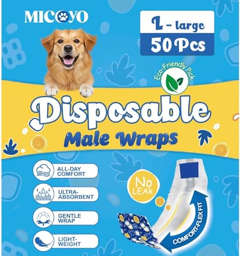 MICOOYO Wegwerf-Hundewindeln Rüde von MICOOYO
