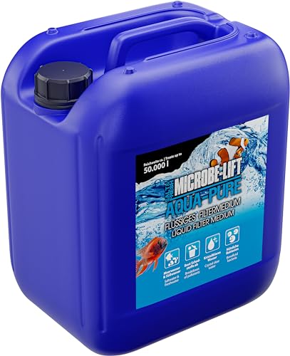 MICROBE-LIFT Aqua-Pure - 5000 ml - Flüssiges Filtermedium für kristallklares Wasser in Allen Aquarien, 100% biologisch, verbessert Wasseraufbereitung, für Meer- & Süßwasseraquarien. von MICROBE-LIFT