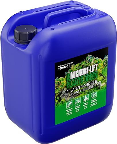MICROBE-LIFT Plants Green - 5000 ml - Komplettdünger für Aquarienpflanzen, reich an Vitaminen, für prächtigen Wuchs und Gesundheit im Süßwasseraquarium. von MICROBE-LIFT