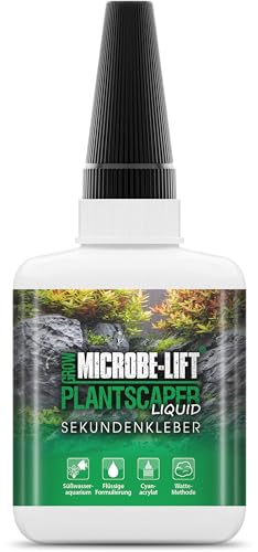 MICROBE-LIFT Plantscaper - 50 g flüssig - Pflanzenkleber für Aquascaping, schnell & ergiebig, ideal zum Befestigen von Pflanzen, Moosen & Wurzeln in Süßwasseraquarien von MICROBE-LIFT