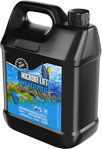 MICROBE-LIFT Xtreme - 3785 ml - Wasseraufbereiter neutralisiert schädliche Stoffe in Meer- & Süßwasseraquarien, sorgt für fischgerechtes Wasser, entfernt Chlor & Schwermetalle von MICROBE-LIFT